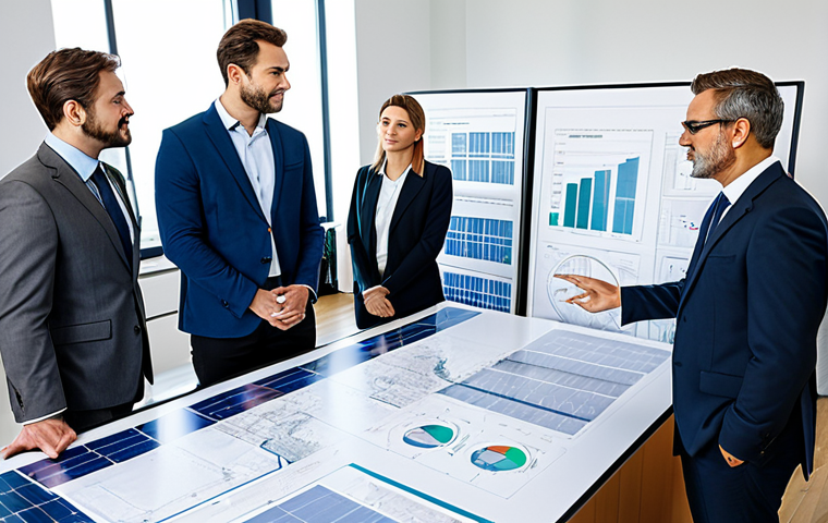 탄소예산을 활용한 지속 가능한 개발 전략 - Sustainable Energy Investment**

"A diverse group of engineers and business professionals in a moder...