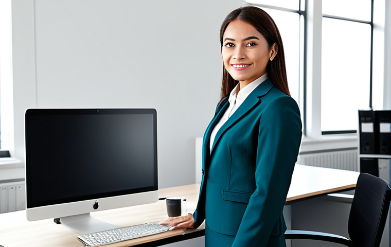 탄소예산을 활용한 환경 교육 프로그램 - **Subject:** A professional businesswoman. **Clothing:** Modest business attire, such as a blazer an...