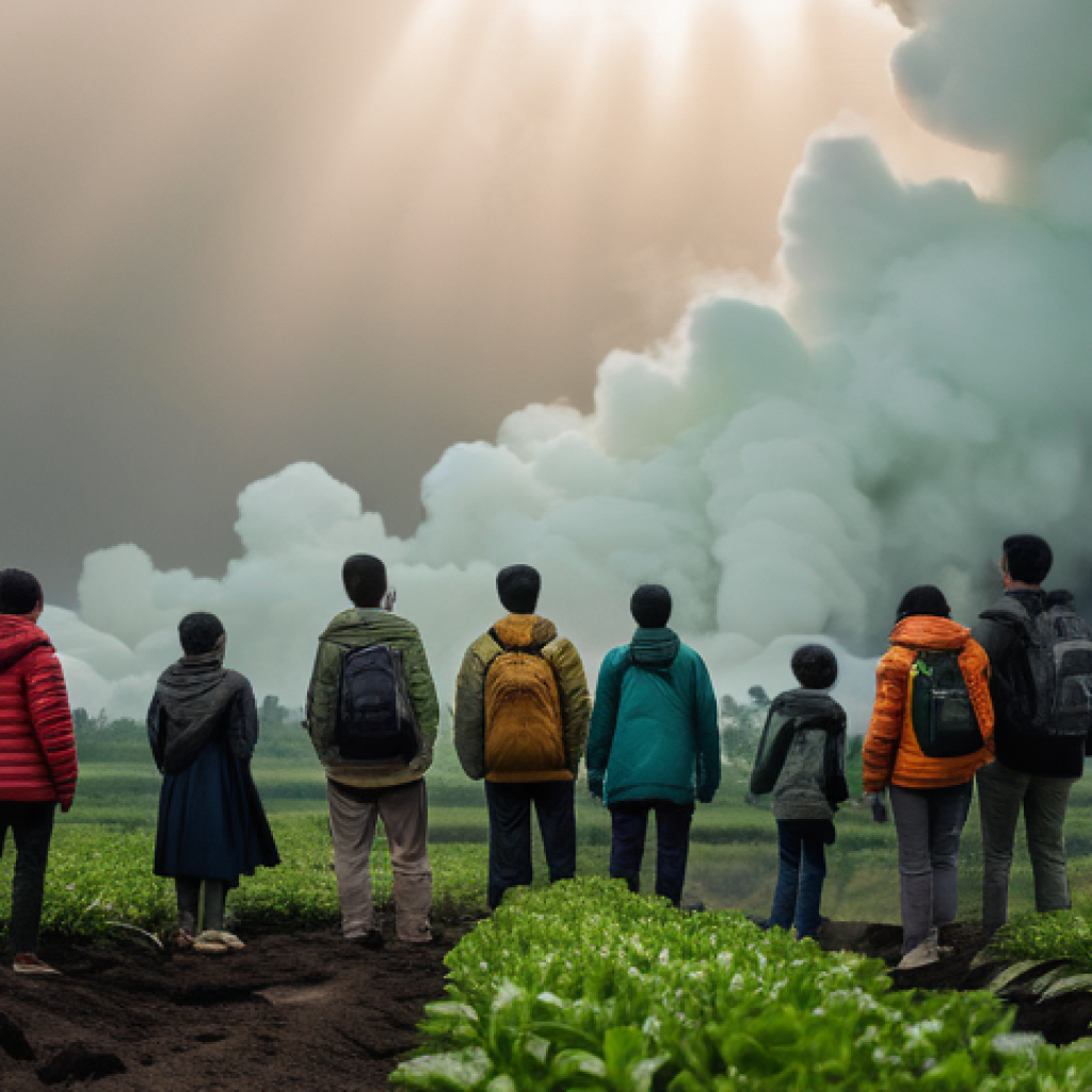 탄소예산을 통한 지속 가능한 에너지 전략 - **Prompt: The Earth's Carbon Budget and Human Responsibility**
    A dramatic, wide-angle, cinematic...