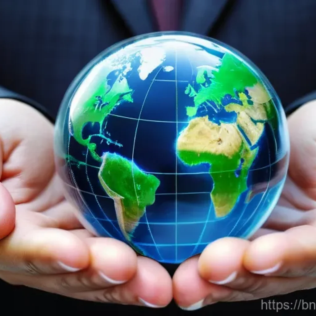 탄소예산의 법적 측면 검토 - A highly detailed, realistic image depicting the concept of a 'Carbon Budget' for Earth. The central...