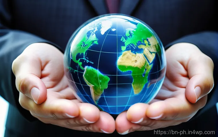 탄소예산의 법적 측면 검토 - A highly detailed, realistic image depicting the concept of a 'Carbon Budget' for Earth. The central...