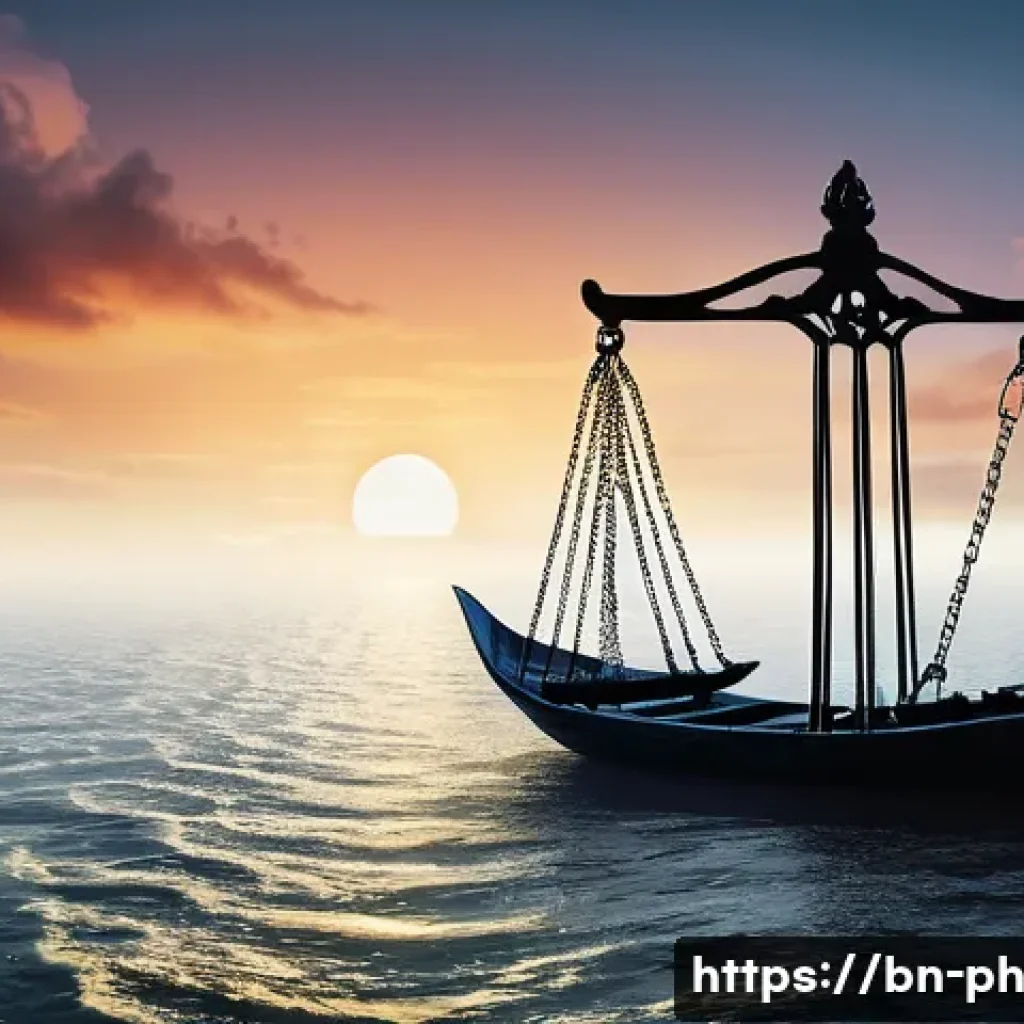 탄소예산 정책의 법적 관점 검토 - **Prompt:** A powerful and symbolic image illustrating global legal accountability for climate chang...