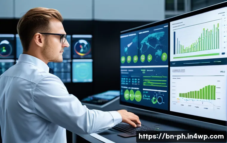 탄소예산 설계의 선진국 사례 분석 - A detailed digital monitoring control room in Germany showcasing advanced IoT sensors and live carbo...